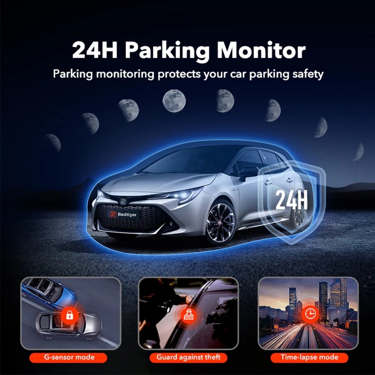 Dash Cam, 4K UHD Car Camera Front with Wi-Fi GPS, 3.18